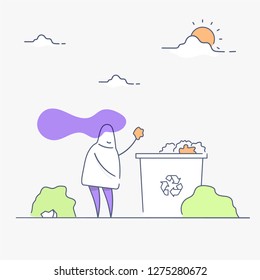 Trash Icon Illustration