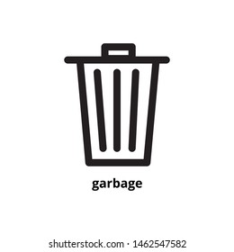 trash icon illustration for creative logos or other pattern needs. illustration of trash marks, vectors can be edited. web icon, logo design