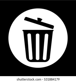 trash icon illustration design
