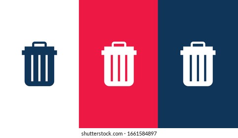 Trash icon illustration isolated vector sign symbol