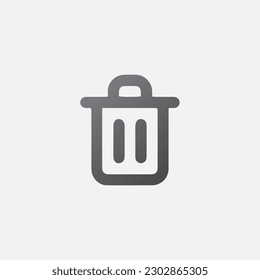 Trash Icon Illustration Symbol Vector