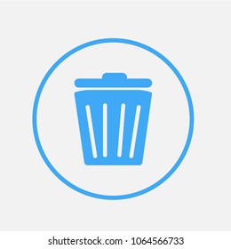 Trash icon isolated on a white background. Vector illustration.