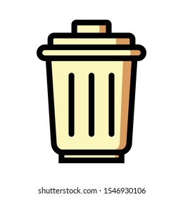 trash icon isolated on white background from photography collection.