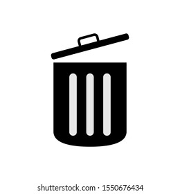 Trash Icon Isolated On White Background. Vector Illustration. EPS10