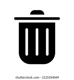 Trash icon isolated on white background