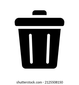 Trash icon isolated on white background