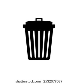 Trash icon in line style. Delete icon, modern vector trash can symbol isolated on white background. Linear pictogram pack. line icon for web apps and mobile concept