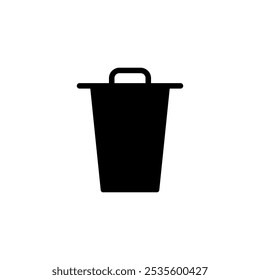 Trash icon logo design. trash can icon. delete sign and symbol.