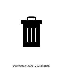 Trash icon logo design. trash can icon. delete sign and symbol.
