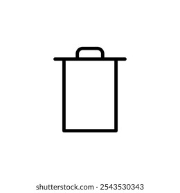 Trash icon logo design. trash can icon. delete sign and symbol.