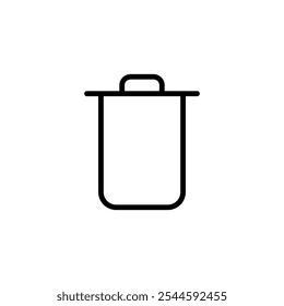 Trash icon logo design. trash can icon. delete sign and symbol.