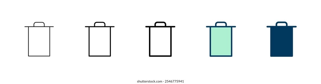 Trash icon logo design. trash can icon. delete sign and symbol.