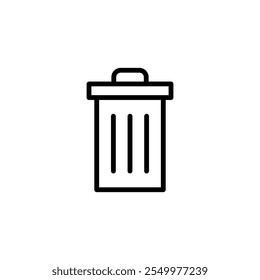 Trash icon logo design. trash can icon. delete sign and symbol.