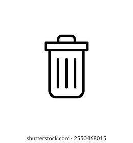 Trash icon logo design. trash can icon. delete sign and symbol.