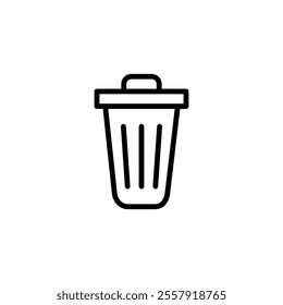 Trash icon logo design. trash can icon. delete sign and symbol.