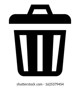 trash icon or logo isolated sign symbol vector illustration - high quality black style vector icons
