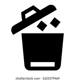 trash icon or logo isolated sign symbol vector illustration - high quality black style vector icons

