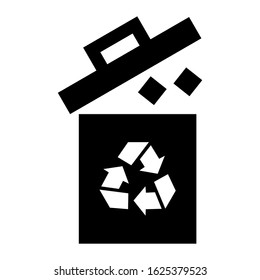 trash icon or logo isolated sign symbol vector illustration - high quality black style vector icons
