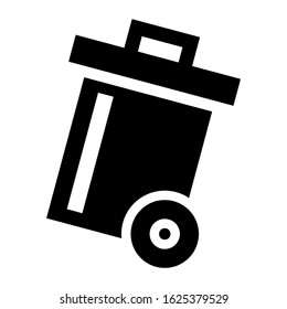 trash icon or logo isolated sign symbol vector illustration - high quality black style vector icons
