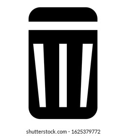trash icon or logo isolated sign symbol vector illustration - high quality black style vector icons
