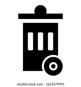 trash icon or logo isolated sign symbol vector illustration - high quality black style vector icons
