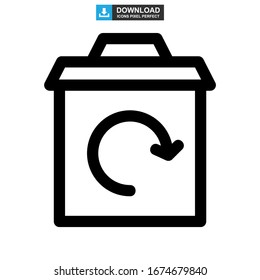 trash icon or logo isolated sign symbol vector illustration - high quality black style vector icons
