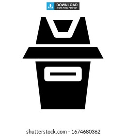 trash icon or logo isolated sign symbol vector illustration - high quality black style vector icons
