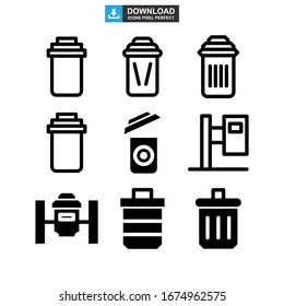 trash icon or logo isolated sign symbol vector illustration - Collection of high quality black style vector icons
