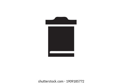 trash icon or logo isolated sign symbol vector illustration - high quality black style vector icons.