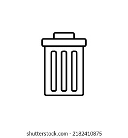 Trash icon or logo isolated sign symbol vector illustration - high quality vector icons. Vector illustration on  white background