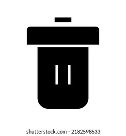 trash icon or logo isolated sign symbol vector illustration - high quality black style vector icons
