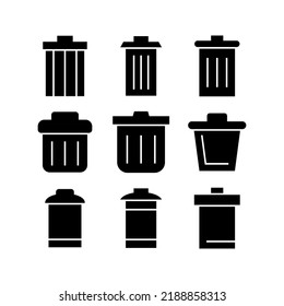 trash icon or logo isolated sign symbol vector illustration - Collection of high quality black style vector icons
