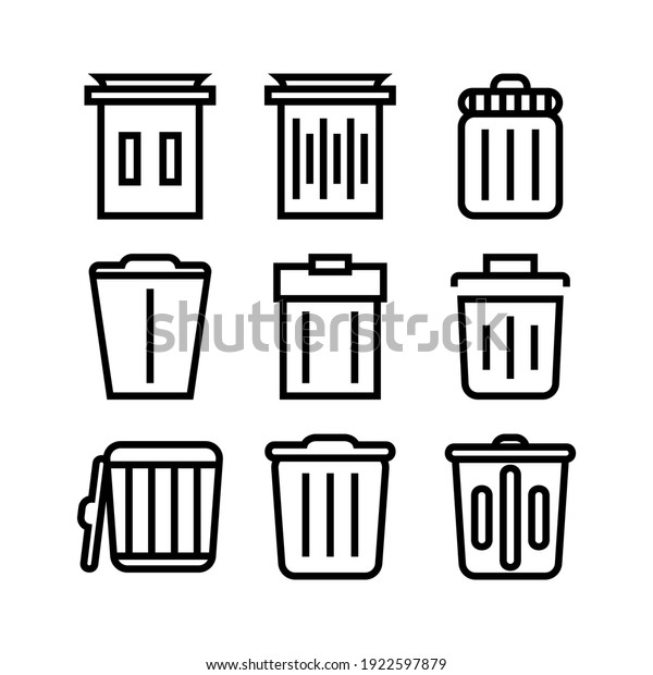 trash icon or\
logo isolated sign symbol vector illustration - Collection of high\
quality black style vector\
icons\
