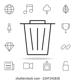 trash icon. Minimal Universal Theme icons universal set for web and mobile