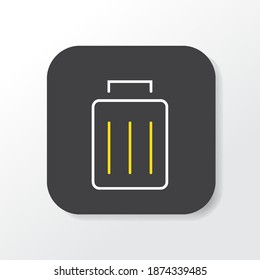 Trash icon. Modern and simple icon for application UI UX. EPS vector 10.