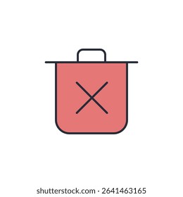 trash icon. projector Symbol sign for mobile concept and web design. Vector icon, Logo illustration, Vector graphics