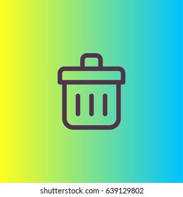 Trash icon. Recycle bin vector