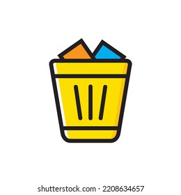 icono de basura , vector de icono de basura