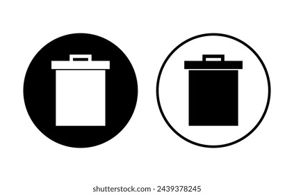 Trash icon set. trash can icon. delete icon vector. garbage
