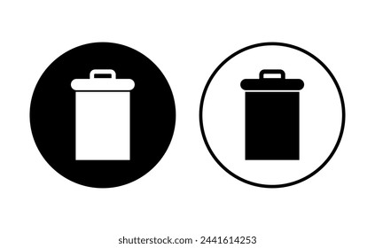Trash icon set. trash can icon. delete icon vector. garbage