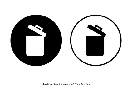 Conjunto de iconos de papelera. icono de papelera. icono de Borrar Vector. basura
