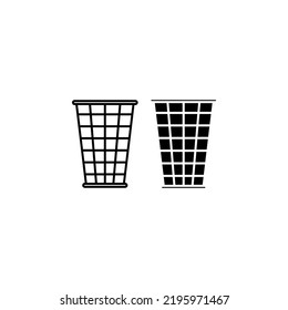 Trash icon set or logo isolated sign symbol vector illustration - high quality vector icons. Vector illustration on  white background