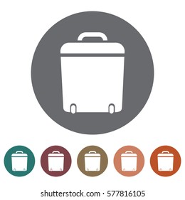 Trash icon set.Vector illustration
