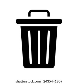Trash icon. sign for mobile concept and web design. vector illustration