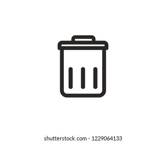 Trash icon sign symbol