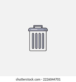 Trash icon sign vector,Symbol, logo illustration for web and mobile