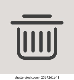 Icono de barra en estilo simple, plano y minimalista