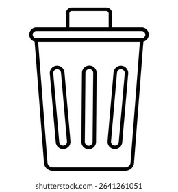 Trash icon simple flat icon vector symbol