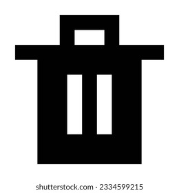 Trash icon. Suitable for website UI design