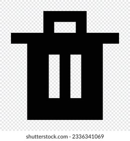 Trash icon. Suitable for website UI design